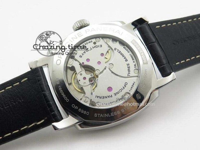 PAM572 Q V6F Black Dial On Black Leather Strap P2002