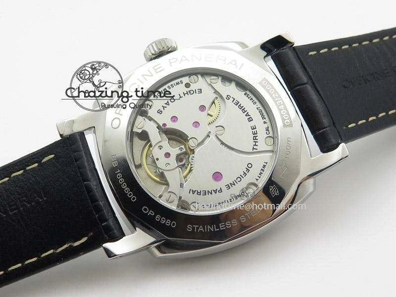 PAM572 Q V6F Black Dial On Black Leather Strap P2002