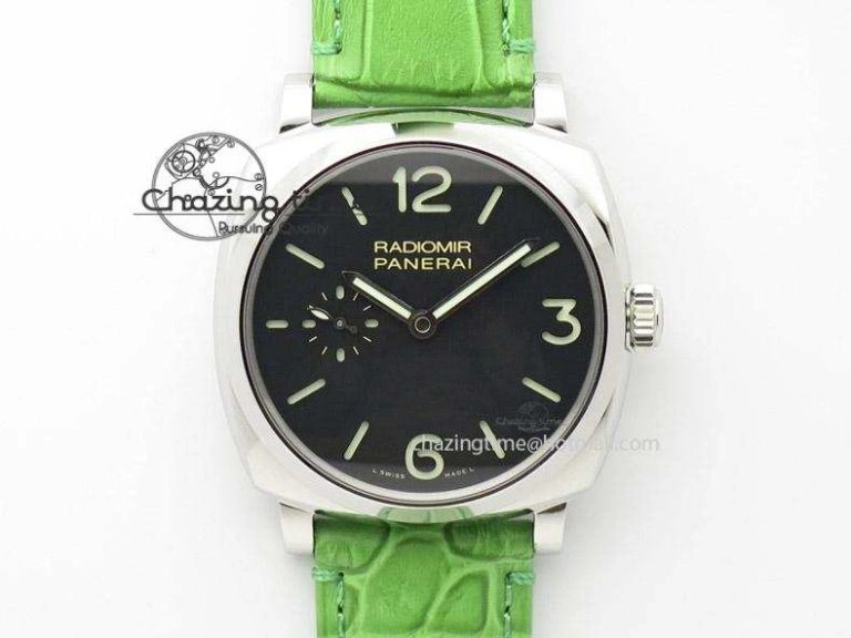 PAM574 R V6F 1:1 Best Edition On Green Leather Strap P.1000