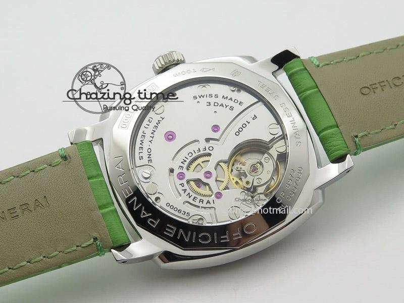 PAM574 R V6F 1:1 Best Edition On Green Leather Strap P.1000