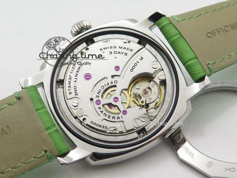 PAM574 R V6F 1:1 Best Edition On Green Leather Strap P.1000