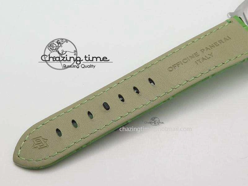 PAM574 R V6F 1:1 Best Edition On Green Leather Strap P.1000