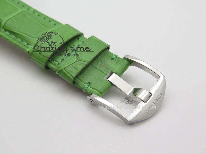 PAM574 R V6F 1:1 Best Edition On Green Leather Strap P.1000
