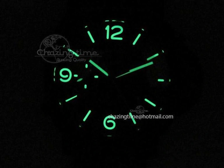 PAM580 Q Real Ceramic V6F Best Edition Black Dial On Brown Asso Strap P.9100