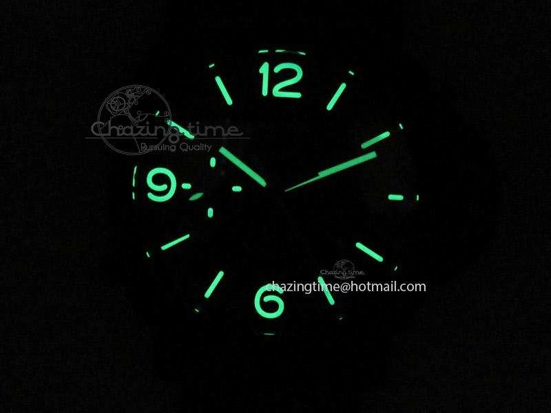 PAM580 Q Real Ceramic V6F Best Edition Black Dial On Brown Asso Strap P.9100