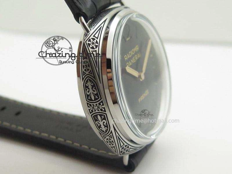 PAM604 Radiomir Firenze V6F Best Edition On Black Leather Strap P3000