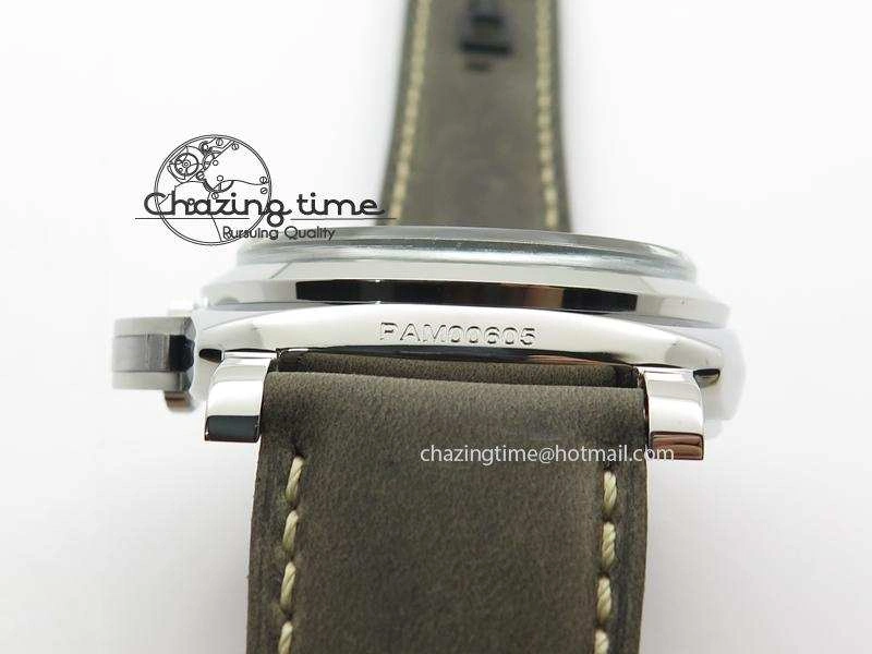PAM605 Q Luminor 1950 3 Days Firenze SF Best Edition On Brown Asso Strap P.3000 Super Clone