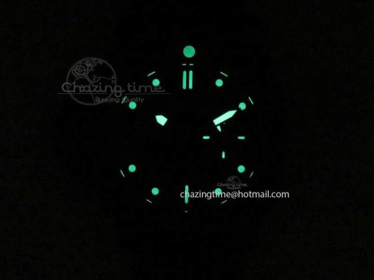 PAM607 Q V6F Best Edition Real Ceramic on Black Leather Strap P9000