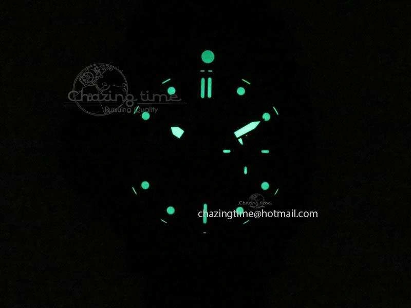 PAM607 Q V6F Best Edition Real Ceramic on Black Leather Strap P9000