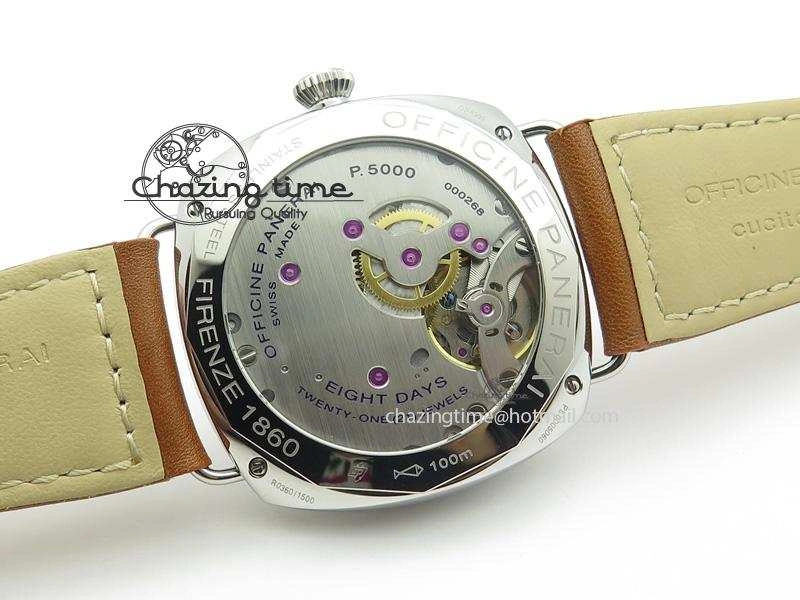 PAM609 R Radiomir V6F 1:1 Best Edition On Brown Leather Strap P5000