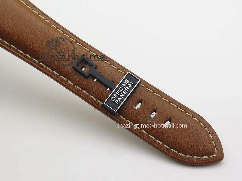 PAM609 R Radiomir V6F 1:1 Best Edition On Brown Leather Strap P5000