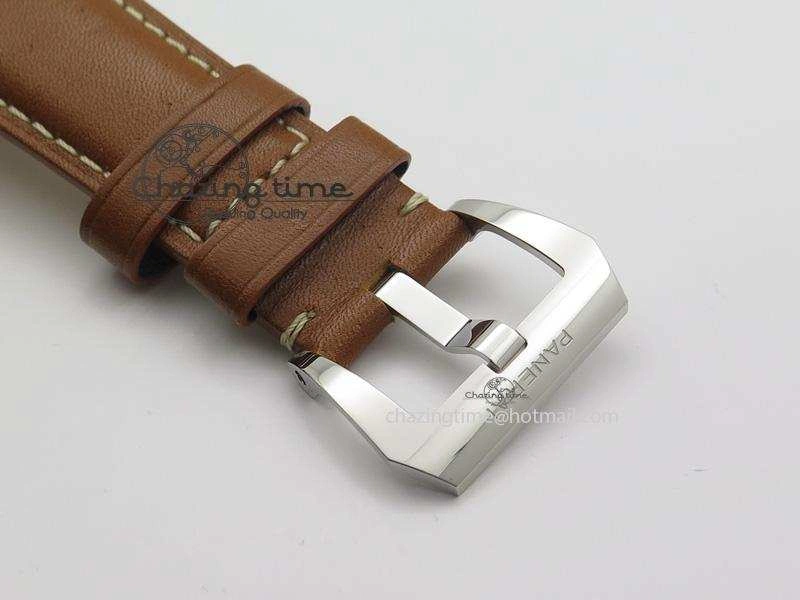 PAM609 R Radiomir V6F 1:1 Best Edition On Brown Leather Strap P5000