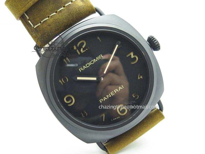 PAM613 Q Real Ceramic V6F on Brown Asso Strap A6497