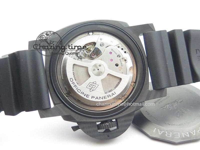 PAM616 Carbotech JF Best Edition On Blue Logo Black Rubber Strap P9000 Clone
