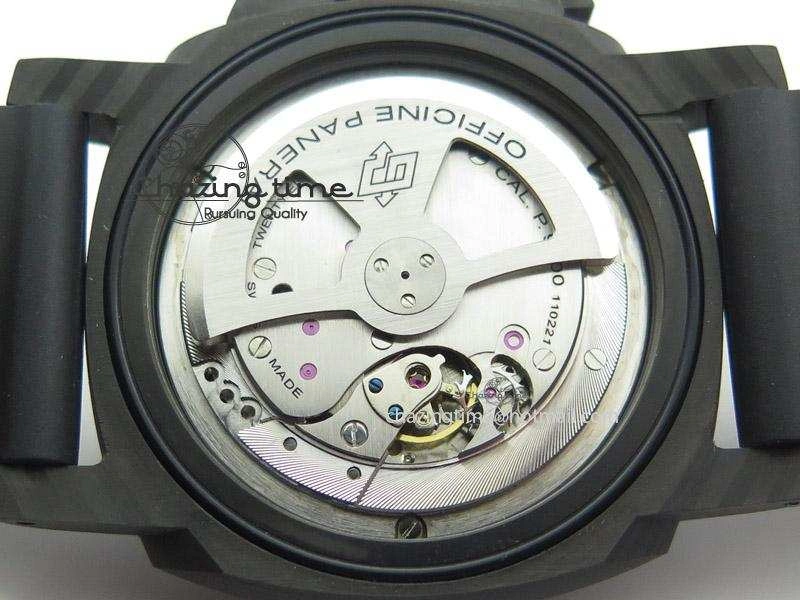 PAM616 Carbotech JF Best Edition On Blue Logo Black Rubber Strap P9000 Clone