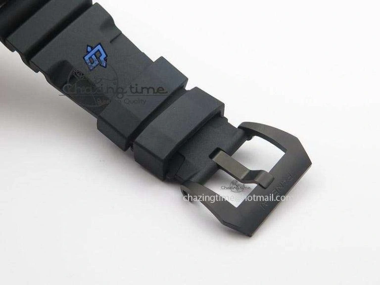 PAM616 Carbotech JF Best Edition On Blue Logo Black Rubber Strap P9000 Clone