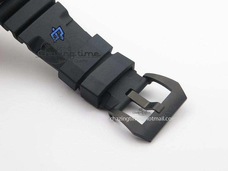 PAM616 Carbotech JF Best Edition On Blue Logo Black Rubber Strap P9000 Clone