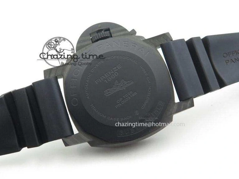 PAM616 Carbotech V6F Best Edition on Blue Logo Black Rubber Strap P9000