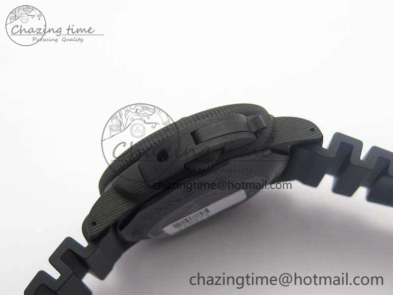 PAM616 Carbotech VSF Best Edition On Blue Logo Black Rubber Strap P.9000 Super Clone V3 (Free Leather Strap)