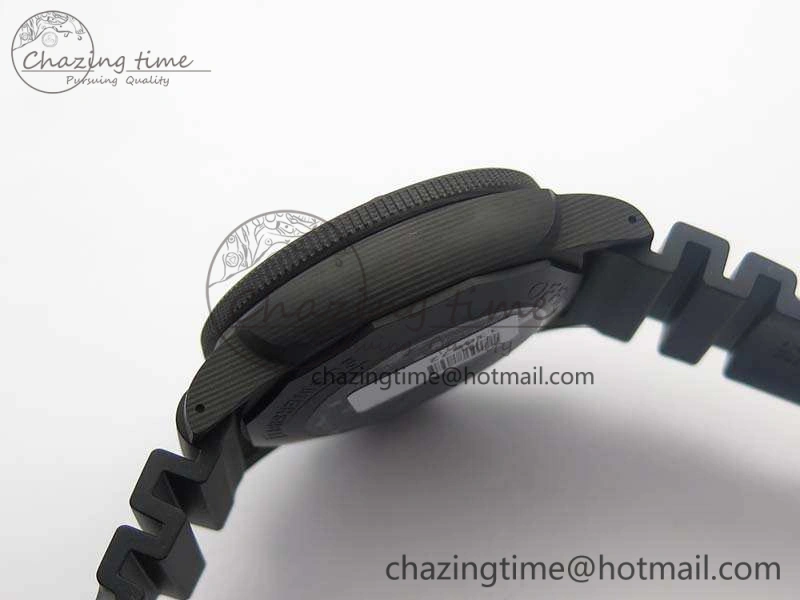 PAM616 Carbotech VSF Best Edition On Blue Logo Black Rubber Strap P.9000 Super Clone V3 (Free Leather Strap)