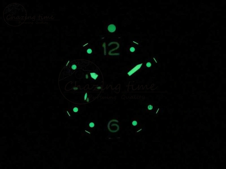 PAM616 Carbotech VSF Best Edition On Blue Logo Black Rubber Strap P.9000 Super Clone V3 (Free Leather Strap)