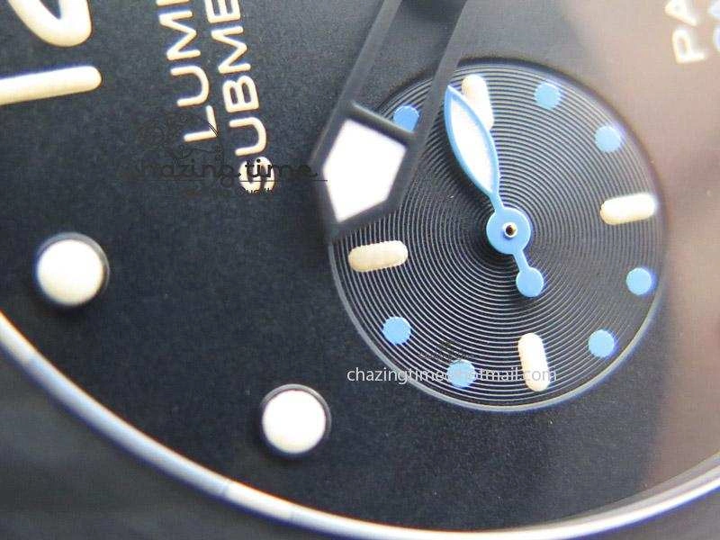 PAM616 Carbotech ZF Best Edition On Blue Logo Black Rubber Strap P9000