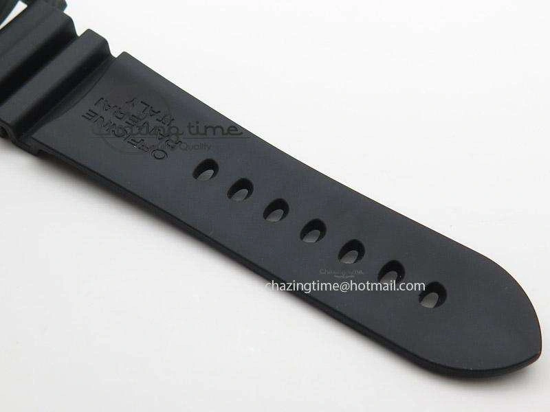 PAM616 Carbotech ZF Best Edition On Blue Logo Black Rubber Strap P9000