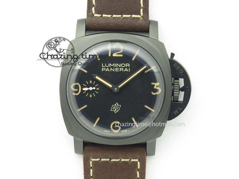 PAM617 R Luminor 1950 3 Days DLC ZF  Best Edition On Brown Leather Strap P3000 Superclone