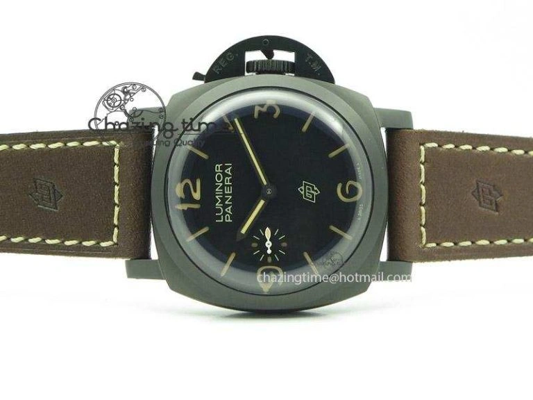 PAM617 R Luminor 1950 3 Days DLC ZF  Best Edition On Brown Leather Strap P3000 Superclone