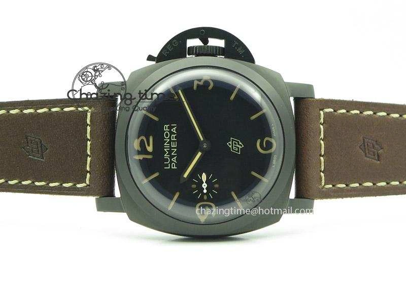 PAM617 R Luminor 1950 3 Days DLC ZF  Best Edition On Brown Leather Strap P3000 Superclone