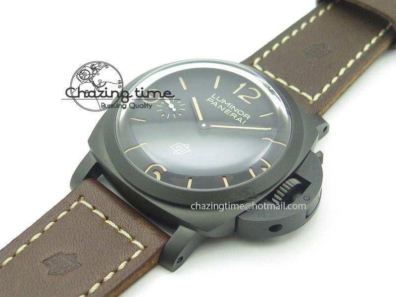 PAM617 R Luminor 1950 3 Days DLC ZF  Best Edition On Brown Leather Strap P3000 Superclone