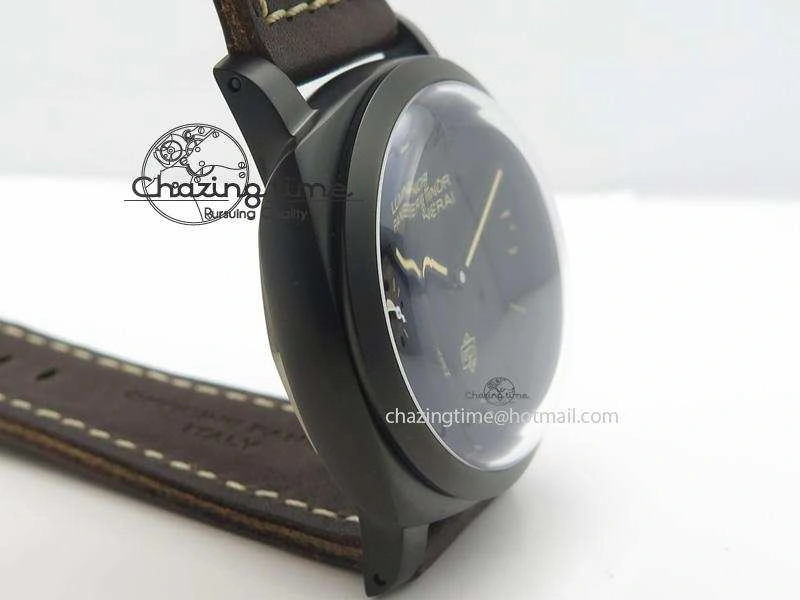 PAM617 R Luminor 1950 DLC V6F California Dial Sapphire Crystal On Brown Leather Strap P3000