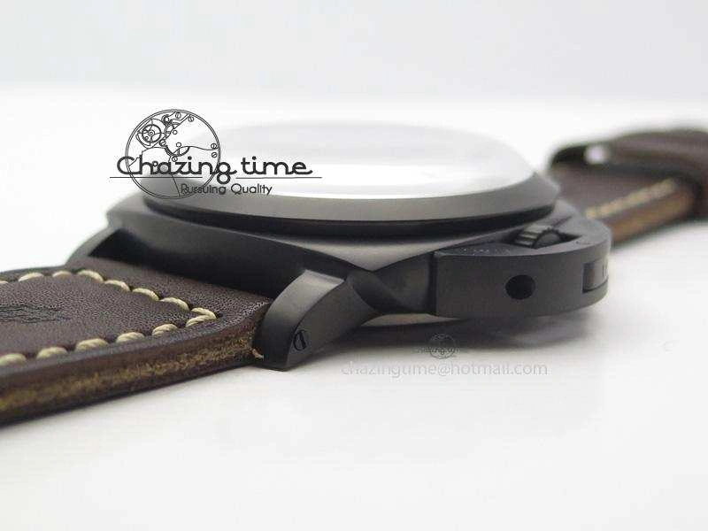 PAM617 R Luminor 1950 DLC V6F California Dial Sapphire Crystal On Brown Leather Strap P3000