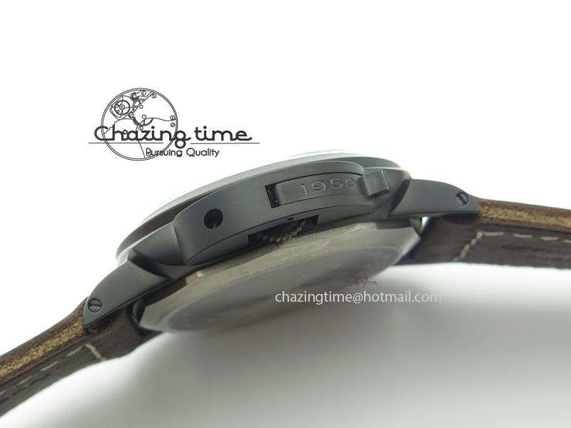 PAM617 R Luminor 1950 DLC V6F California Dial Sapphire Crystal On Brown Leather Strap P3000