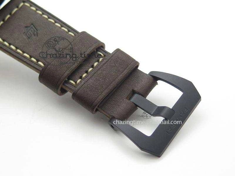 PAM617 R Luminor 1950 DLC V6F California Dial Sapphire Crystal On Brown Leather Strap P3000