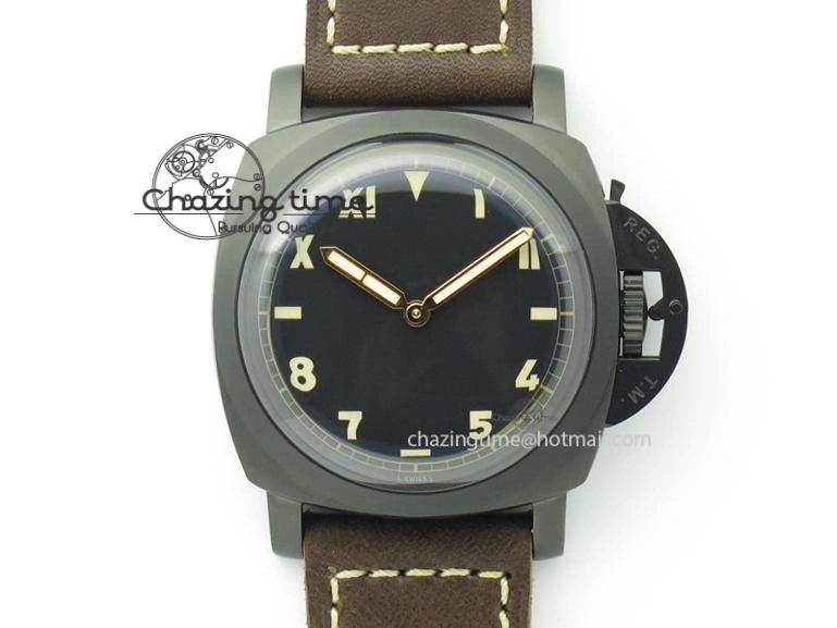 PAM629 R Luminor 1950 DLC ZF Best Edition On Brown Leather Strap P.3000 Superclone