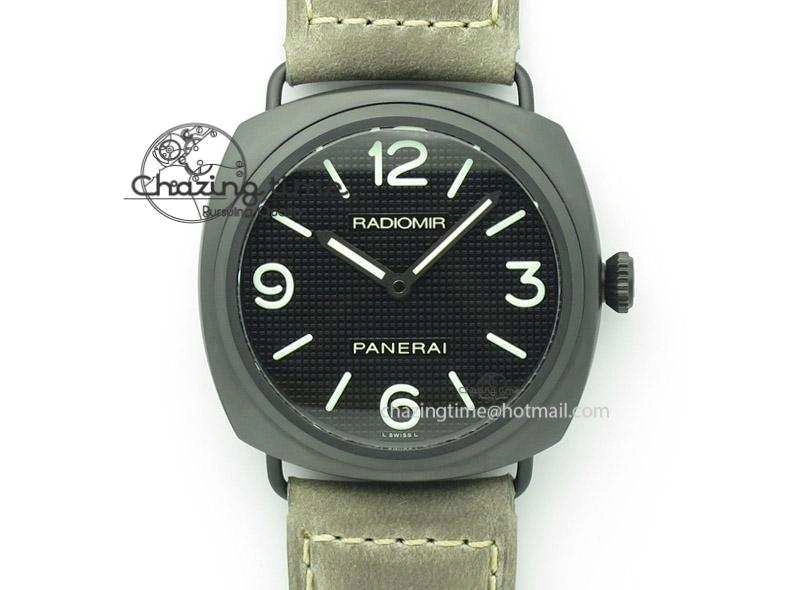 PAM643 Ceramic V6F Best Edition Paris Hobnailson Dial On Gray Asso Strap P9000
