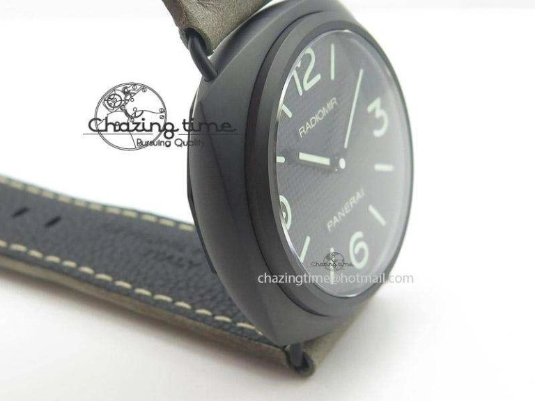 PAM643 Ceramic V6F Best Edition Paris Hobnailson Dial On Gray Asso Strap P9000