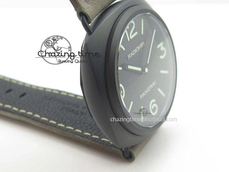PAM643 Ceramic V6F Best Edition Paris Hobnailson Dial On Gray Asso Strap P9000