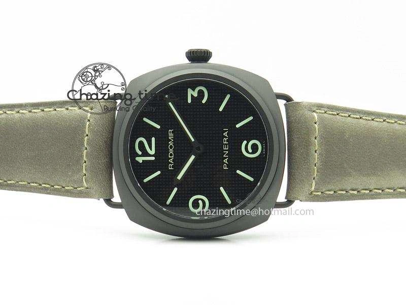 PAM643 Ceramic V6F Best Edition Paris Hobnailson Dial On Gray Asso Strap P9000
