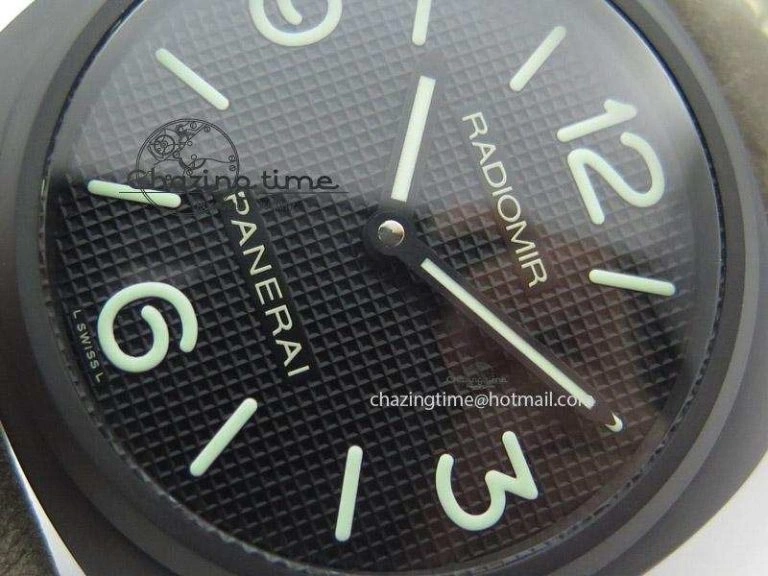 PAM643 Ceramic V6F Best Edition Paris Hobnailson Dial On Gray Asso Strap P9000