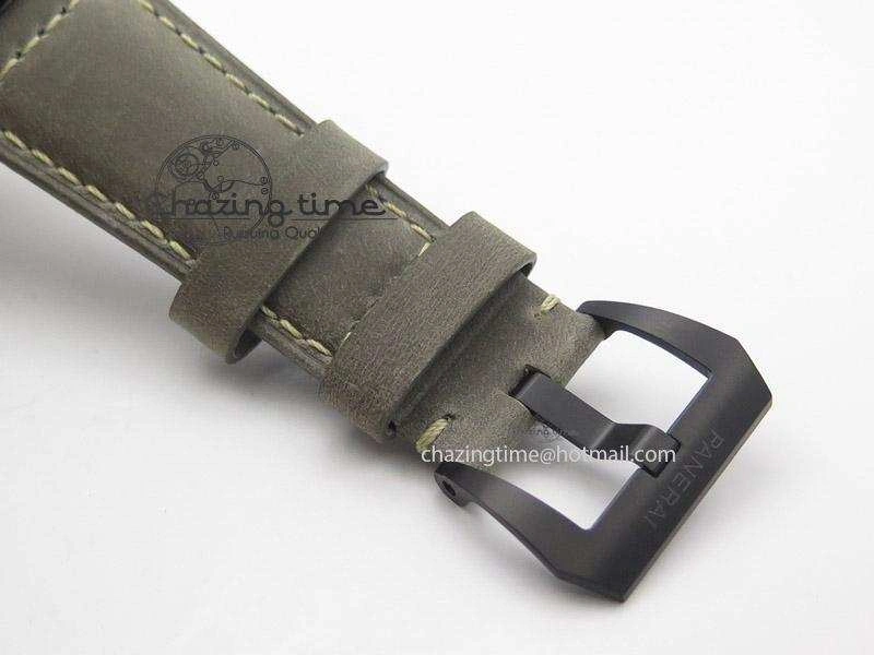 PAM643 Ceramic V6F Best Edition Paris Hobnailson Dial On Gray Asso Strap P9000