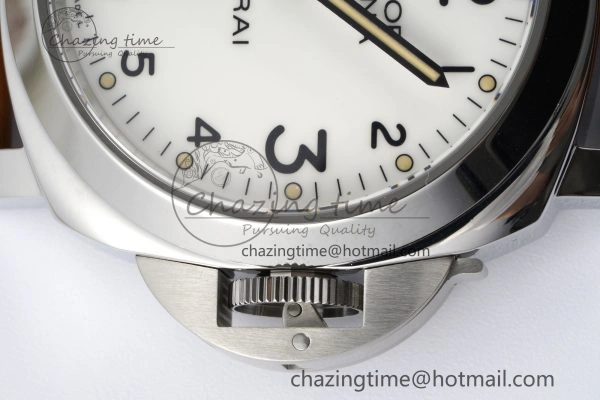 PAM660 W HWF 1:1 Best Edition White Dial on Brown Leather Strap A6497