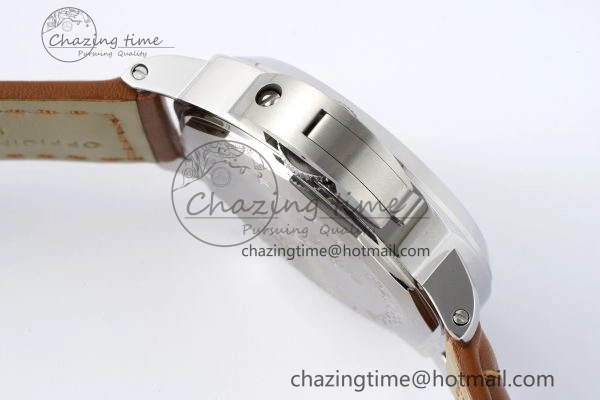 PAM660 W HWF 1:1 Best Edition White Dial on Brown Leather Strap A6497