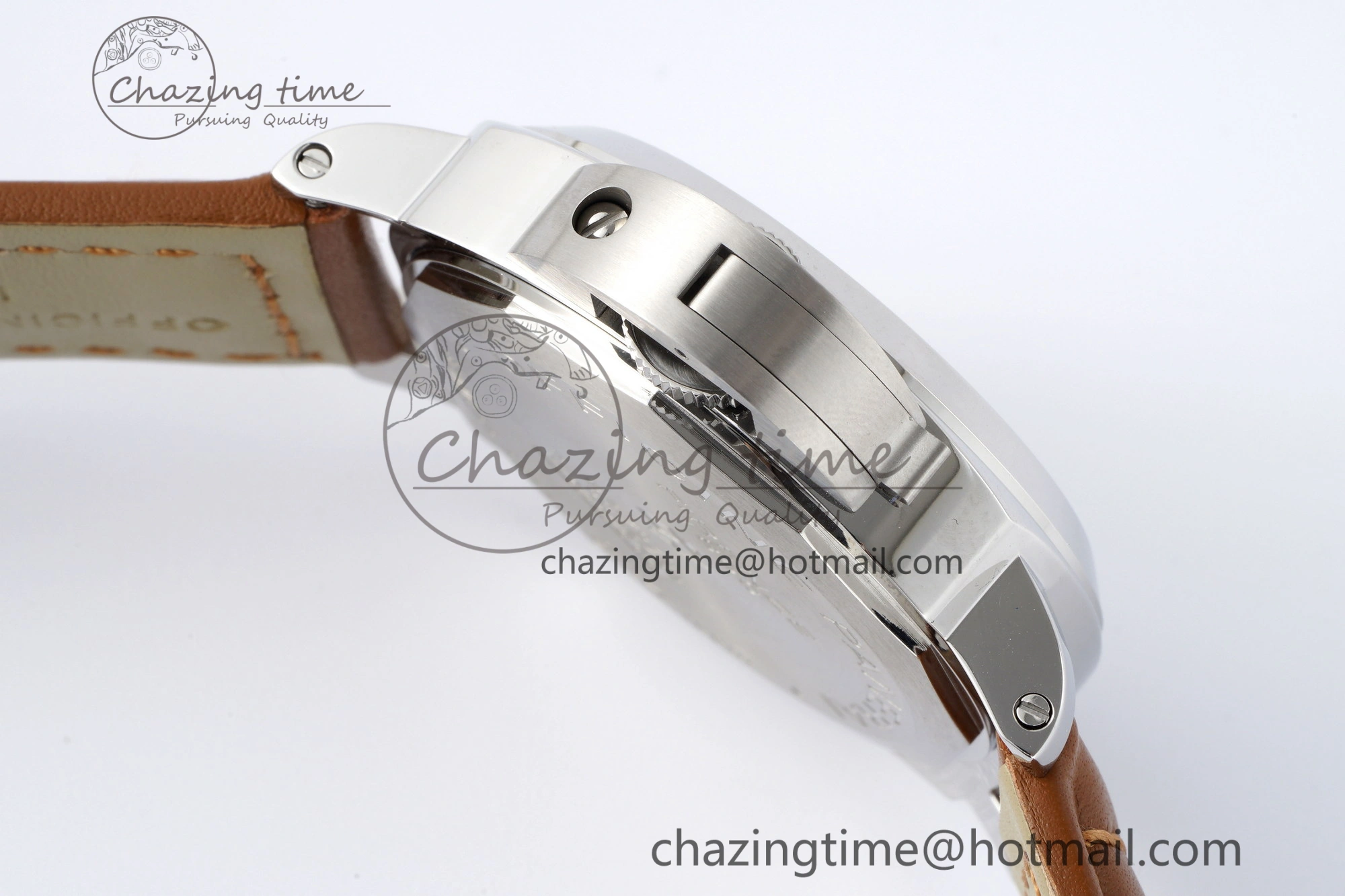 PAM660 W HWF 1:1 Best Edition White Dial on Brown Leather Strap A6497