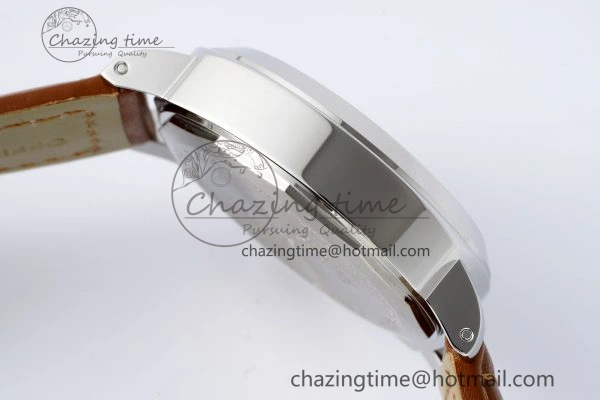 PAM660 W HWF 1:1 Best Edition White Dial on Brown Leather Strap A6497