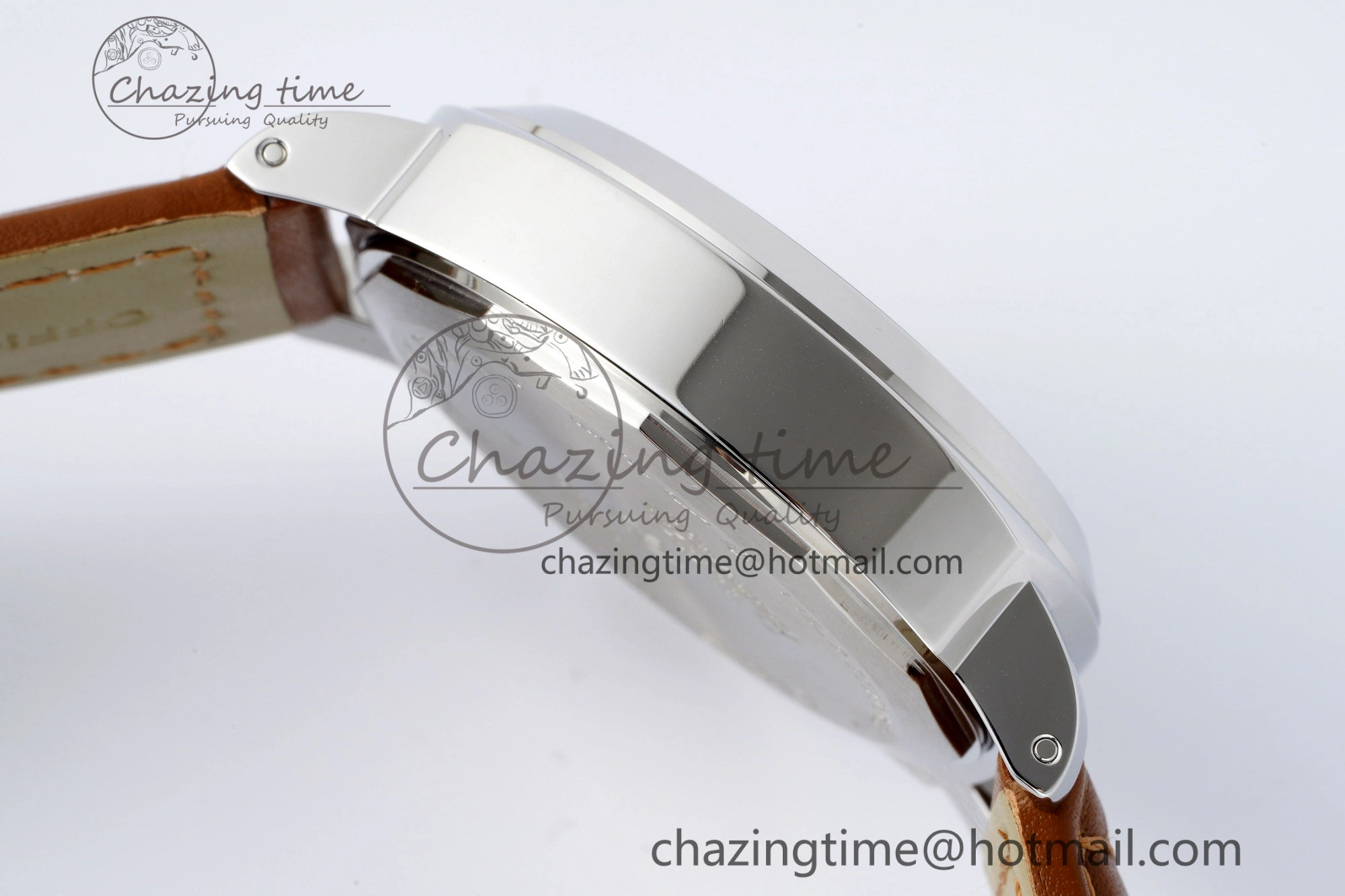 PAM660 W HWF 1:1 Best Edition White Dial on Brown Leather Strap A6497