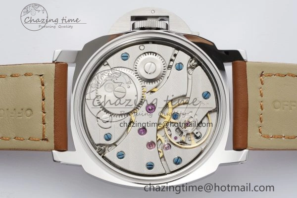 PAM660 W HWF 1:1 Best Edition White Dial on Brown Leather Strap A6497