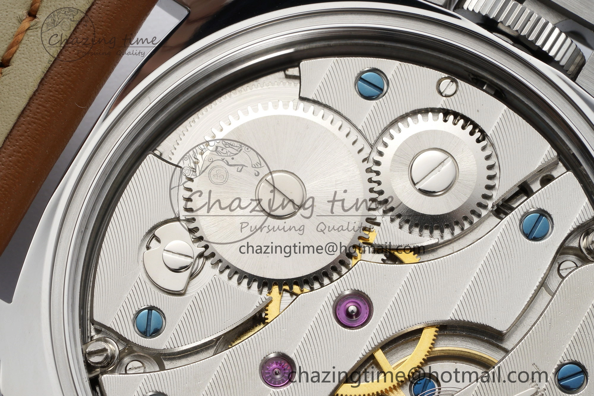 PAM660 W HWF 1:1 Best Edition White Dial on Brown Leather Strap A6497