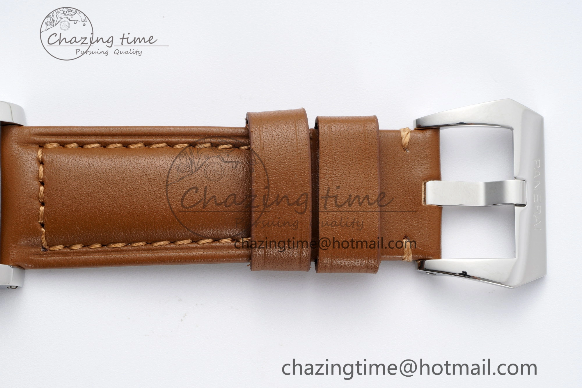 PAM660 W HWF 1:1 Best Edition White Dial on Brown Leather Strap A6497